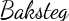 Baksteg